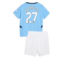 Manchester City Matheus Nunes #27 Koszulka Podstawowa dzieci 2024-25 Krótki Rękaw (+ krótkie spodenki)